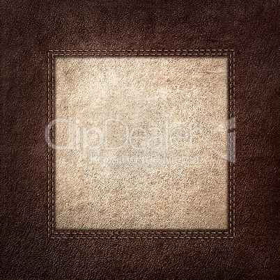 Combined stitched leather background