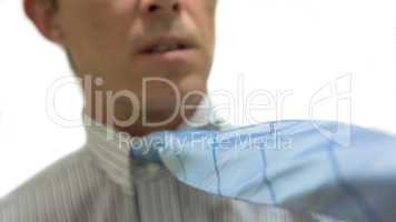 Businessman Tie Pulling Perspective