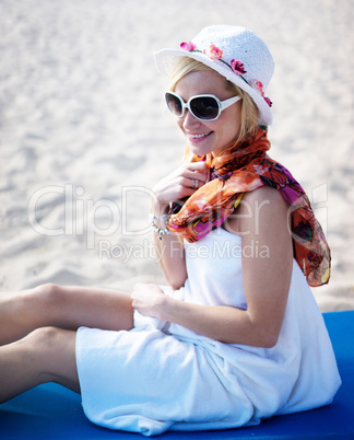 beautyful woman at the beach