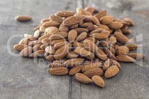 almonds on wood