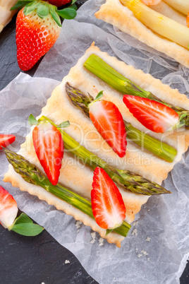 Asparagus tarte