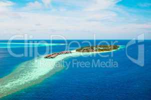 Maldives Indian Ocean - Hotel on the island