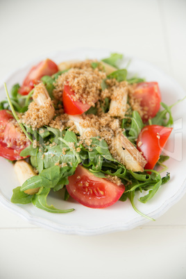 Salat mit Spargel und Tomaten