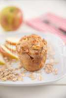 Apfel Haferflocken Muffins