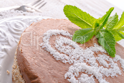 chocolate cakes with nut filling