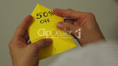 Origami Game Discount 50 Percent