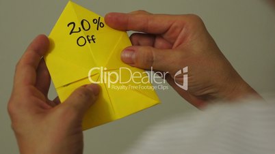 Origami Game Discount 20 Percent