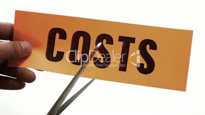 Cutting Costs Concept