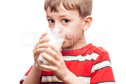 Drinking milk