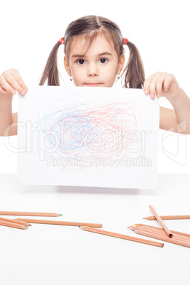 girl at table