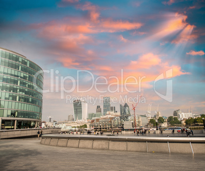 London. Aerial view of cityscape