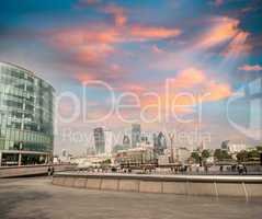 London. Aerial view of cityscape