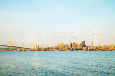 Downtown of San Francisco as seen from the bay