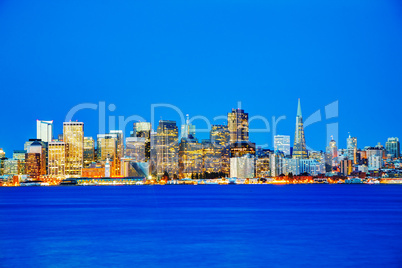 San Francisco cityscape as seen from Treasure Island