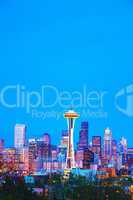 Downtown Seattle cityscape with Space Needle