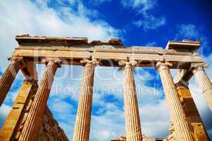 Erechtheum at Acropolis in Athens, Greece