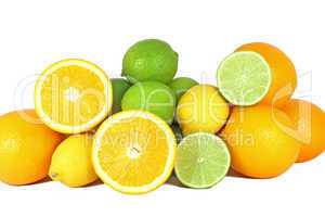 Orange, limes and lemon