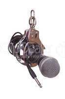 microphone captured with handcuffs
