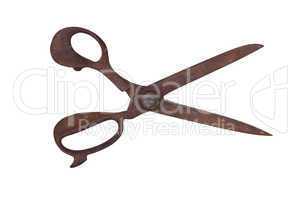 very old iron scissors