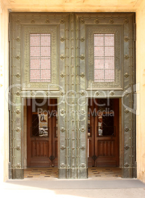 Cathedral main entrance door