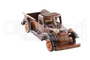 wooden model of  truck