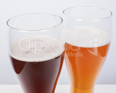 Two glasses of German beer