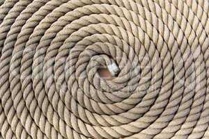 Roll of a ship rope background pattern