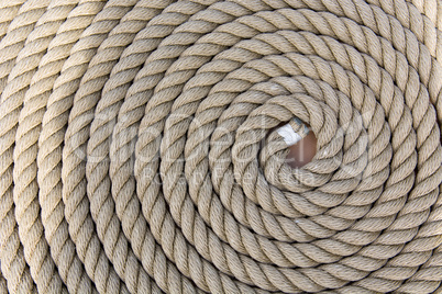 Roll of a ship rope background pattern