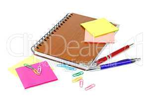 stationery  on a white background