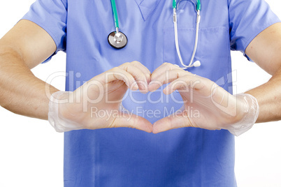 Finger doctor heart.