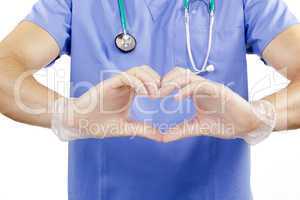 Finger doctor heart.
