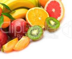 fruits  isolated on a white background