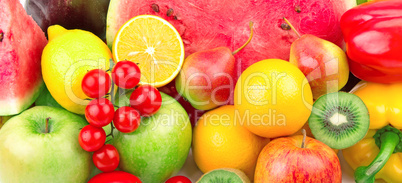 fruits and vegetables background