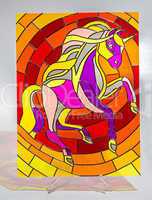 Stained glass - horse