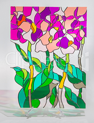 Stained glass - flowers