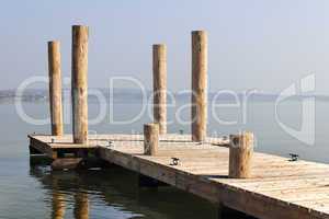 Boat dock on the lake