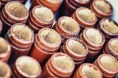 Wooden cylinder containers