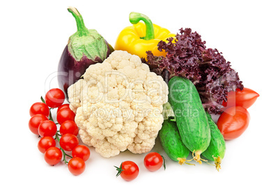 set of different vegetables
