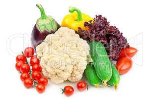 set of different vegetables