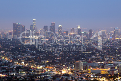 Downtown Los Angeles bei Nacht