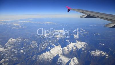 Flying above the Alps Italy France Switzerland Austria aerial video HD