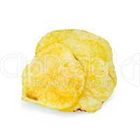 Chips potato pile