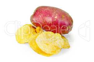 Chips with red potatoes