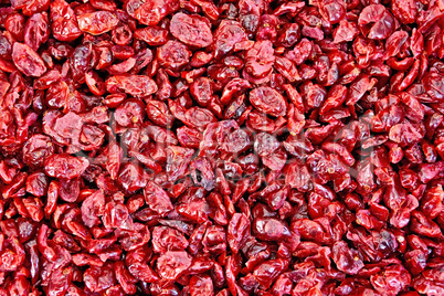 Cranberry dried texture