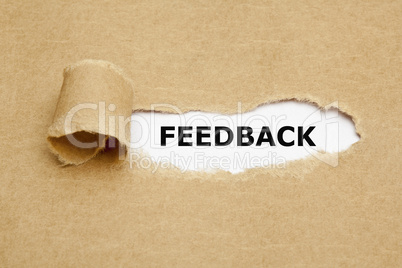 Feedback Torn Paper Concept