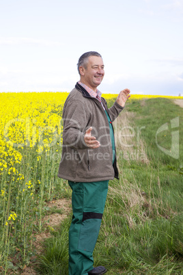 Bauer would be in front of his field