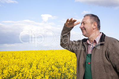 Bauer would be in front of his field