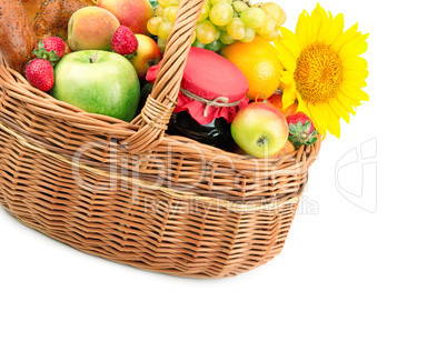 shopping bag with food