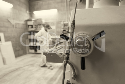 Industrial shed interior