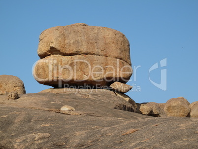Beautiful granite boulder in Karnataka
